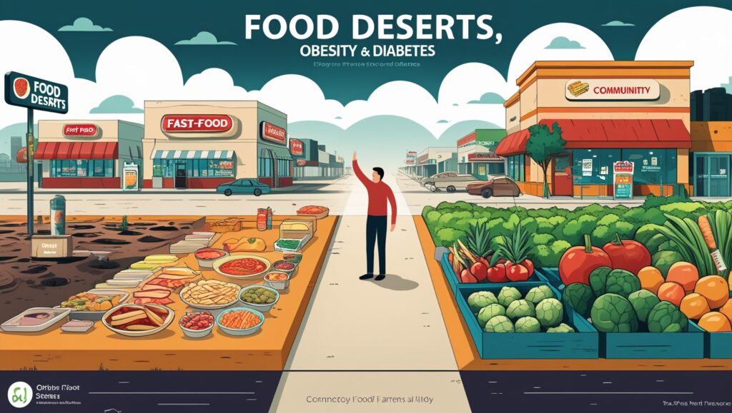 obesity and diabetes rates caused by food deserts