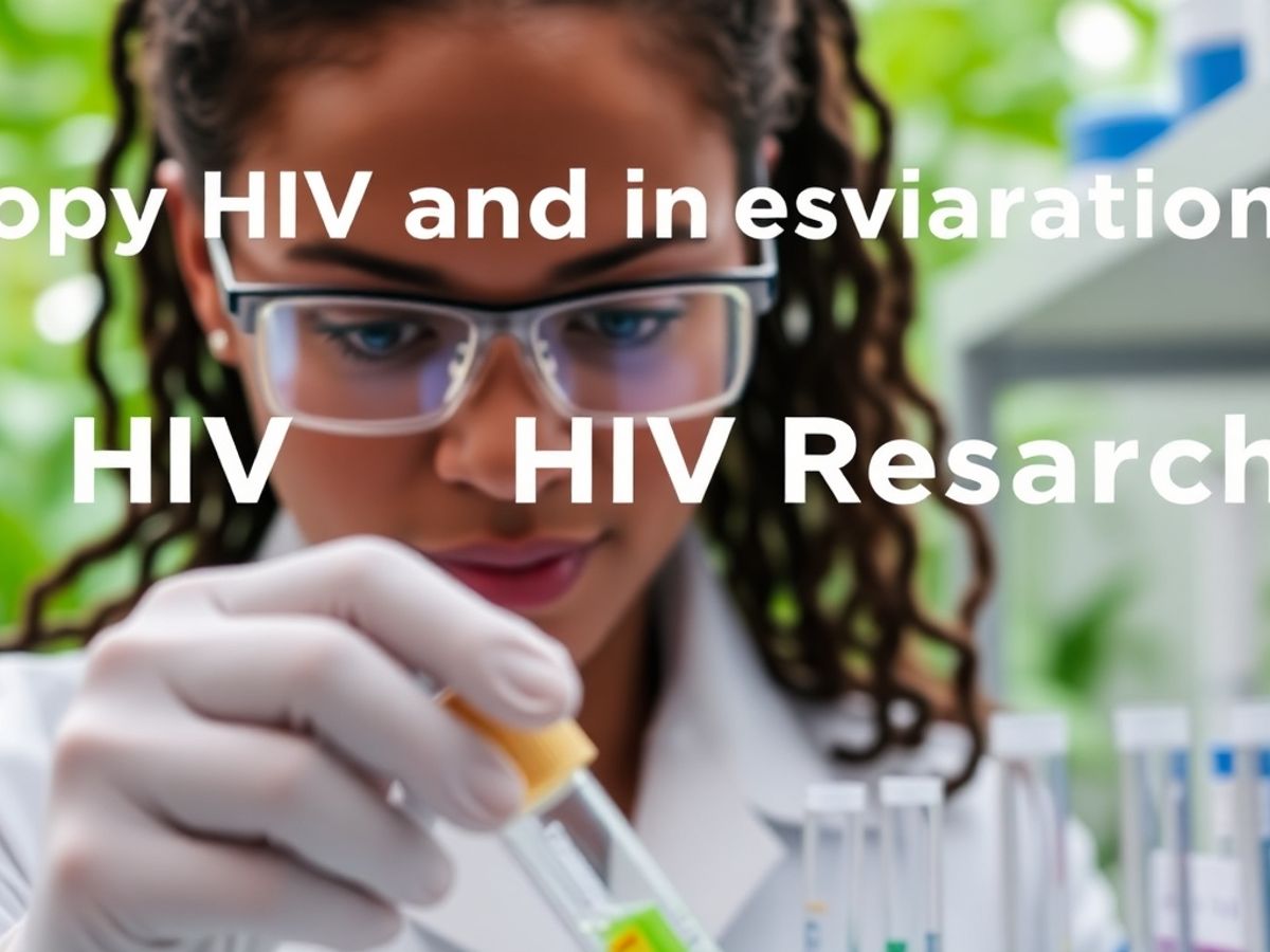 Researcher in lab working on HIV cure innovations.