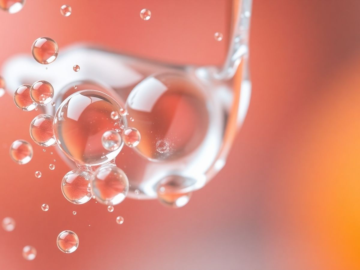 Close-up of saliva droplets on a glass surface.